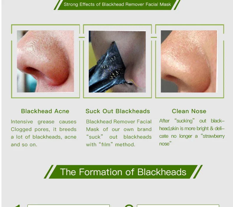 2018 cheap actived carbon Black Head EX Pore Strip Black head Remover