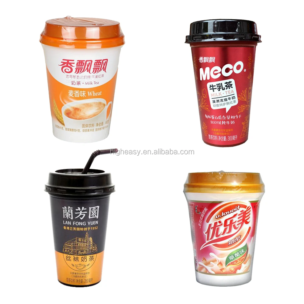 plastic cup filling sealing machine for beverages oil  powder-0