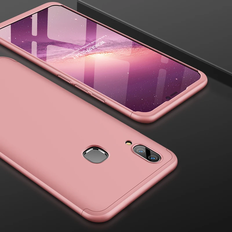 2018 hot sell 360 cover Removable 3in1 Hard PC Shield Back Cover Case for Vivo V9 phone cases