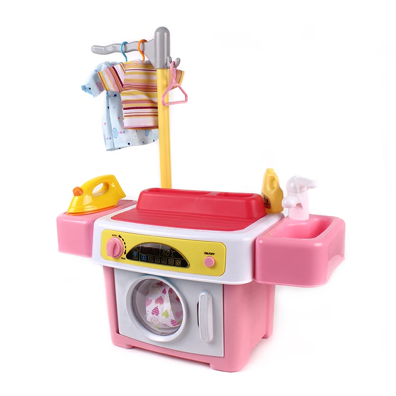 pink toy washing machine