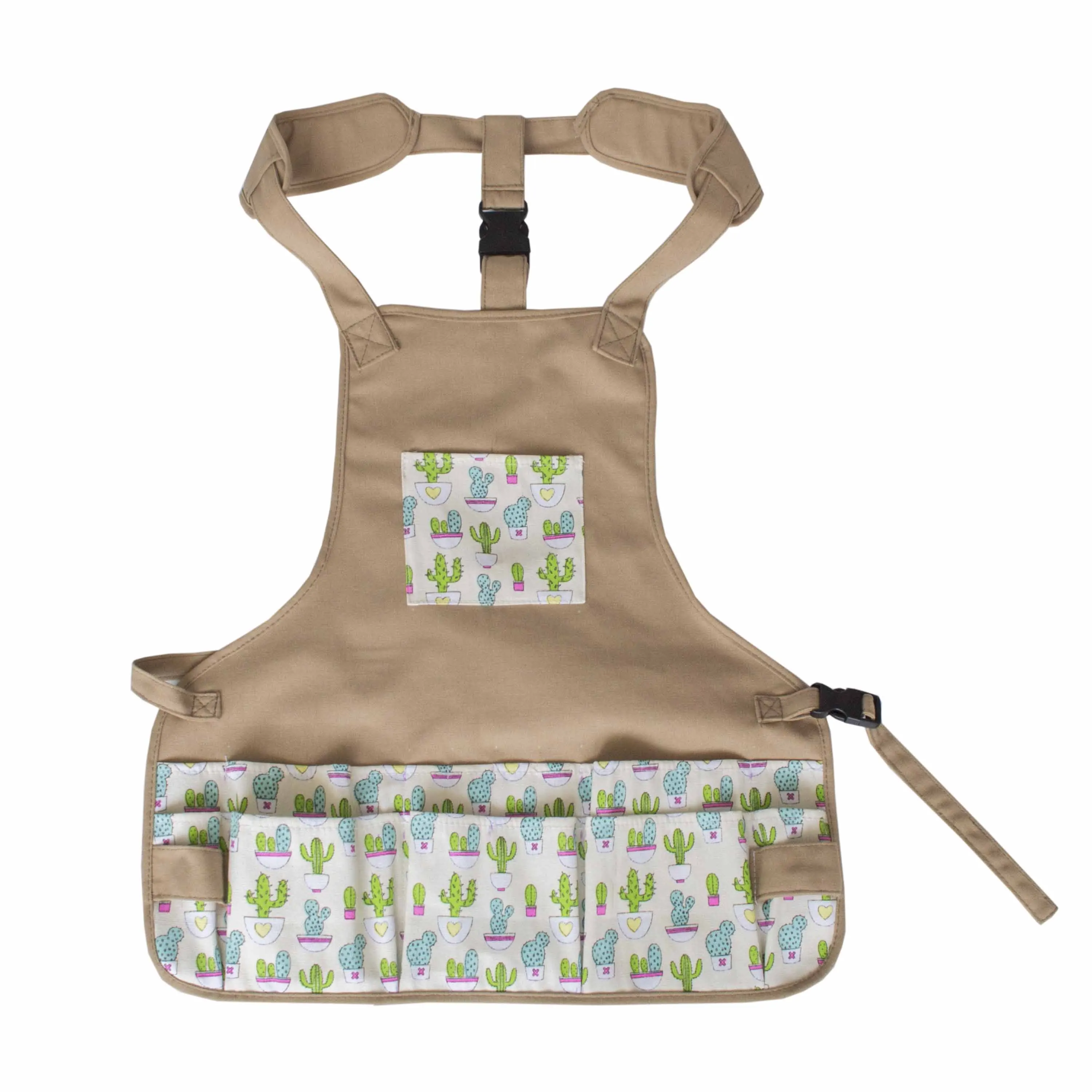 Adjustable Canvas Garden Tool Apron With Pockets Durable Khaki Color Buy Canvas Tool Apron