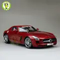 1 18 Scale Mercedes Benz SLS AMG Roadster Diecast Car Model Welly GT Autos Red