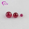 Provence Synthetic Gemstone Round Ball Cut Synthetic 5# Ruby Beads Wholesale Price