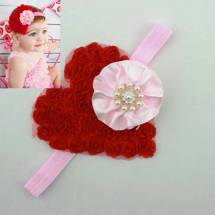 2pcs 12Designs Hot Selling Nice Kids Hair Accessories For Girls Elastic Band Toddler Headbands font b