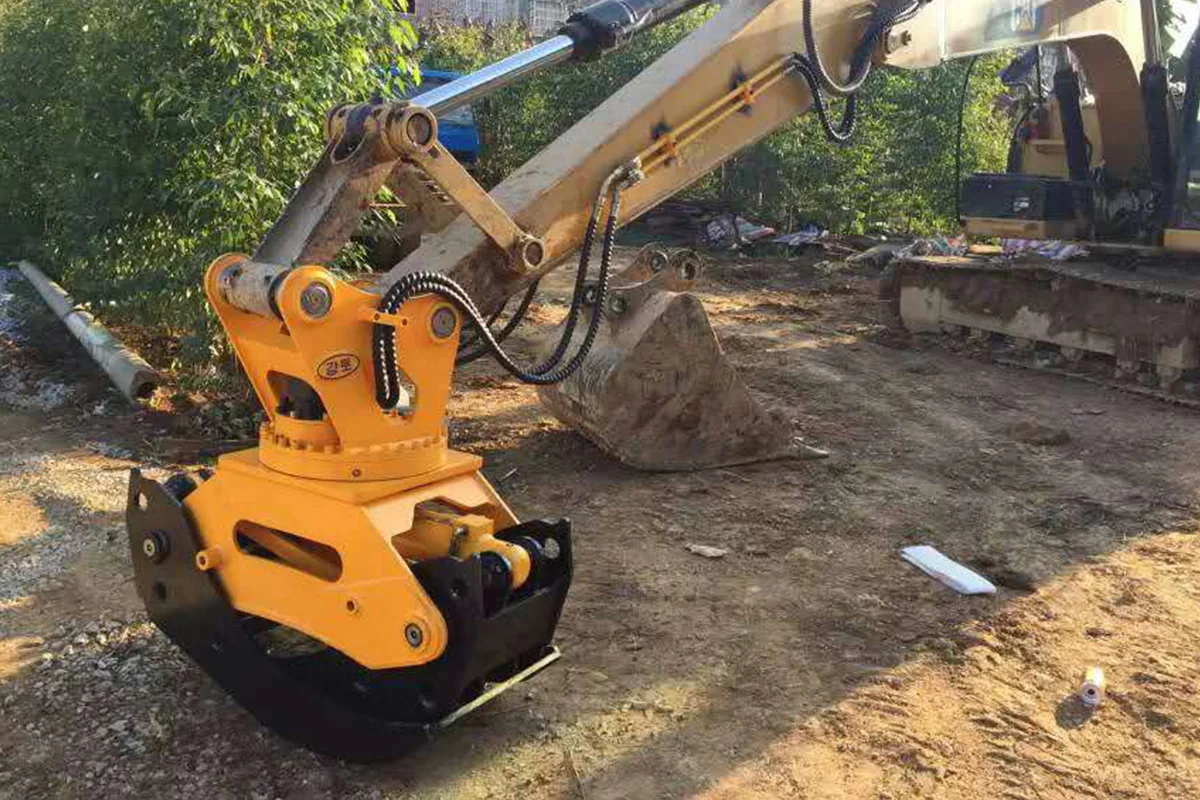 Log Grapple Mini Excavator Rotating Wood Grapple Timber Grapple With