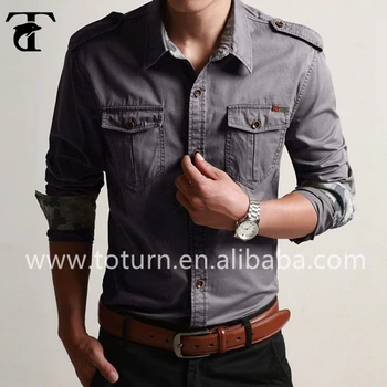 grey designer shirt