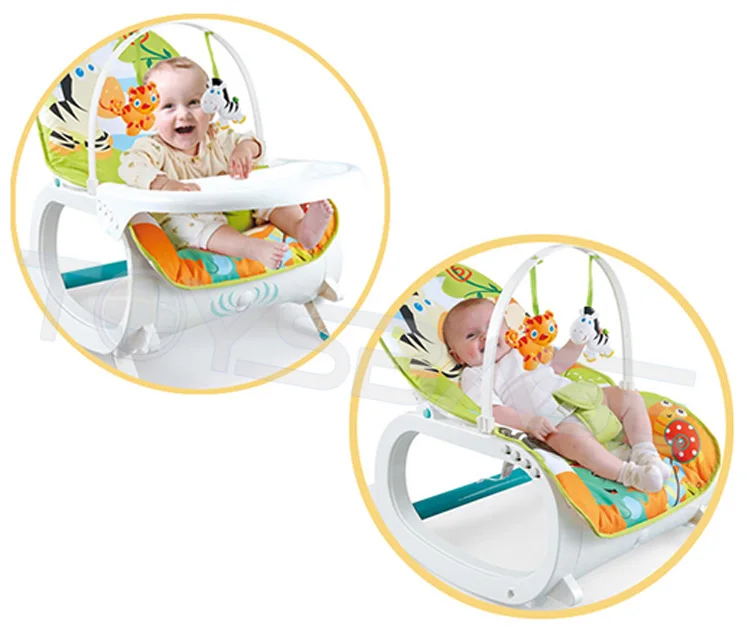 COLOR TREE Newborn toToddler Portable Rocker with Dinner Table 