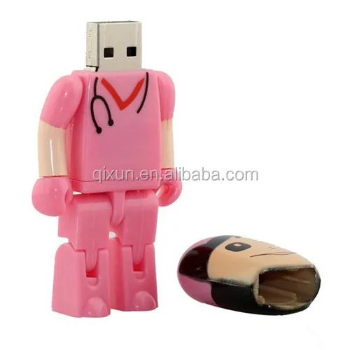 1/32/64/128/256/512MB 1/2/4/8/16/32/64/128GB cartoon character doctor shape promotional gift cheap usb flash drive - ANKUX.COM