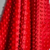 64 colors in stock 100% polyester super soft minky dot fabric