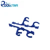 Set of 2 Blue Plastic Pole and Vacuum Hose Swimming Pool Accessory Hangers with Screws