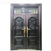 Luxury main entrance two leaf steel security door