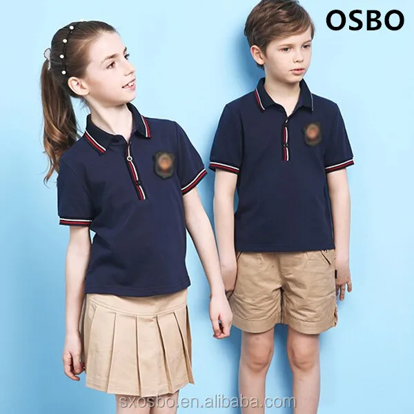 Primary School Uniform Cotton Woven School Shirt And 100% Cotton School ...