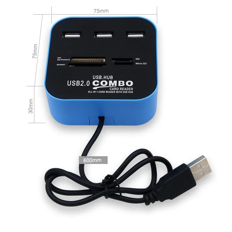 Wholesale 3 Usb20 Ports Usb Hub Combo Card Reader Driver Buy Usb 20