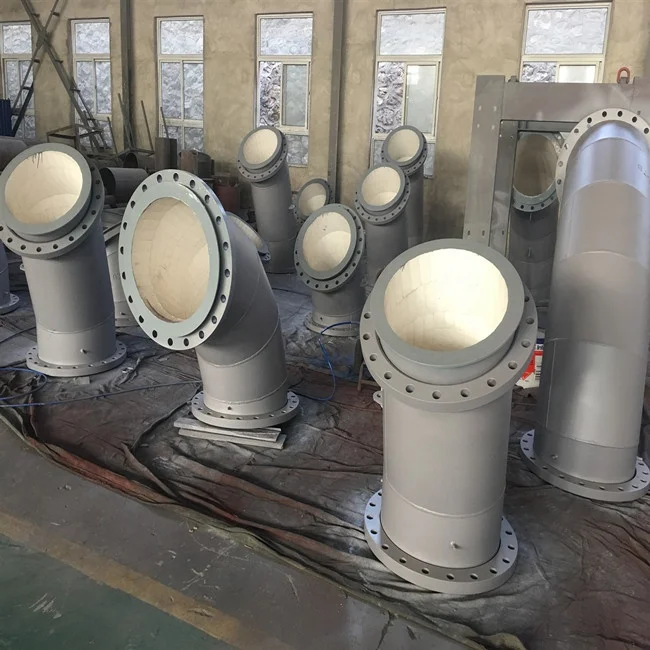Large Diameter High Temperature Refractory Alumina Ceramic Lined Pipe