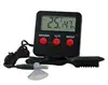 two cable indoor outdoor temperature humidity digital thermometer hygrometer DTH-74