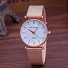 The new network with a woman Watch Gold Silver Rose Gold simple scale personalized Dial Watch