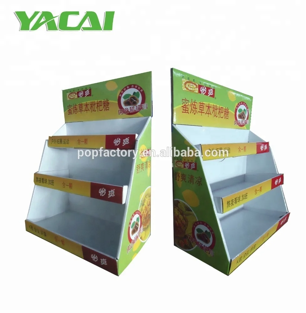 Glossy Laminated Cardboard Retail Countertop Display For Healthy