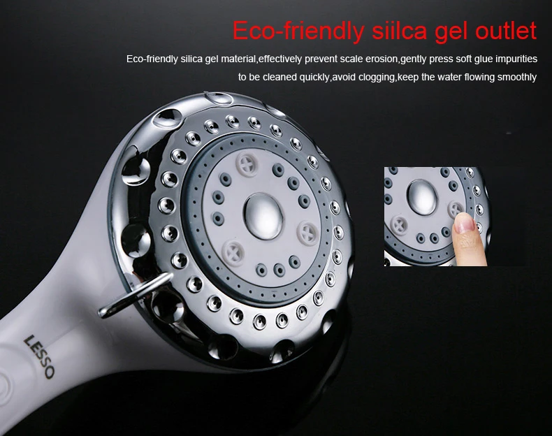 WP06512 moisture proof and water saving medium pressure rainfall hand held shower head