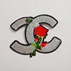 Hot sale ! CC Sequin patch pattern denim clothing t-shirt patch diy patch wild, personality ,fashion iron on patch letter