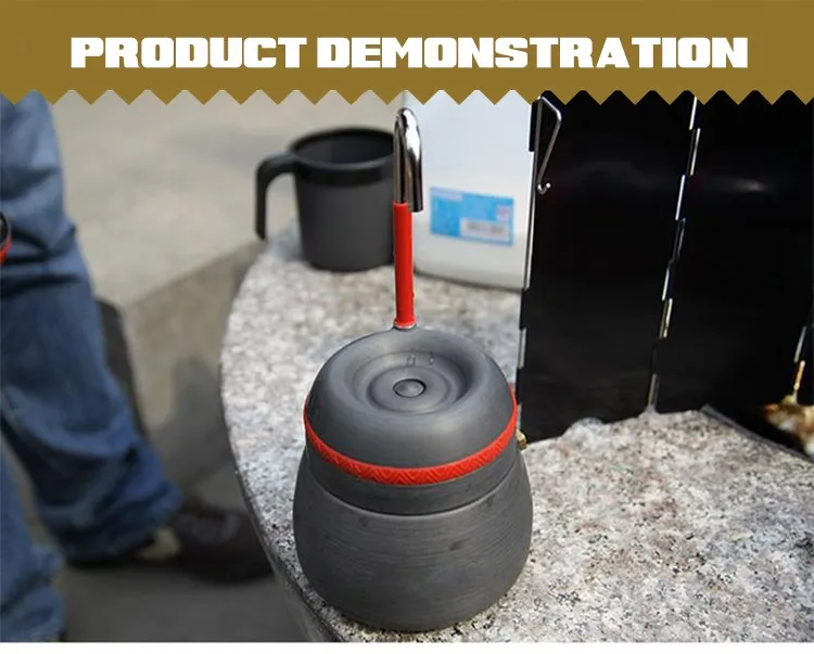 New Portable Outdoor Coffee Stove 350ml Anodized Aluminum Camping