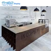 Complete Coffee Shop Furniture/Wood Coffee Display Stand/Wooden Coffee Shop Display Rack