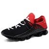 lace-up and mesh upper deodorize material contrast color is tie-in big size shoes for men sport