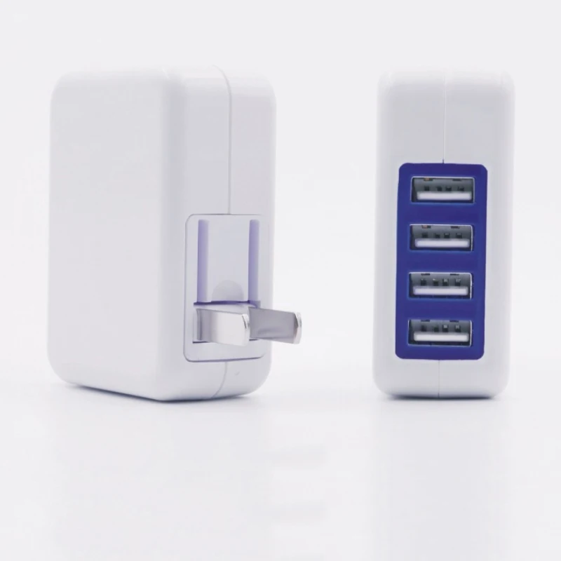 15.5W 5V Usb Wall Charger For Samsung 4 Port Foldable EU/US Plug Quick Charging For iPhone Charger