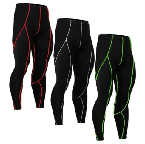 Compression legging men polyester compression tights leggings pants