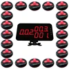 Wireless Easy To Install Transmitter Button And Receiver Display Fast Food Restaurant Pager Table Bell System