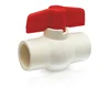 China hot sale 1/2" inch different handles pvc ball valve and upvc ball valve