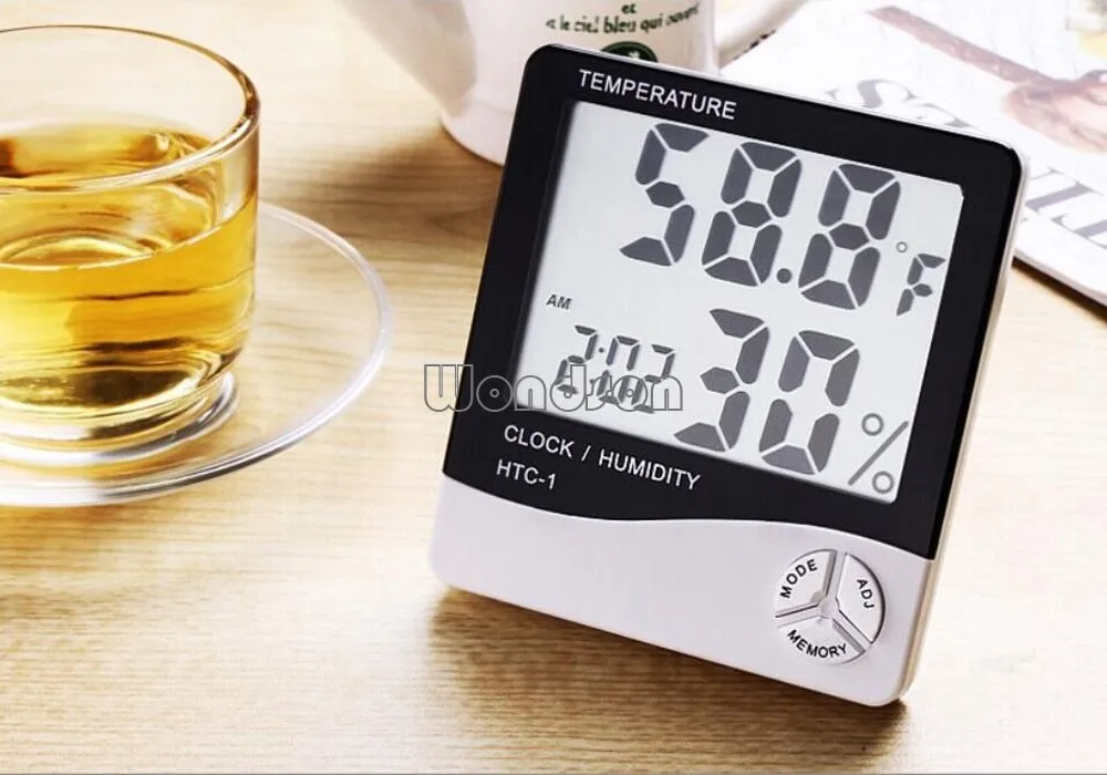 Digital Wall Clock Temperature Humidity Meter Buy Digital Wall Clock