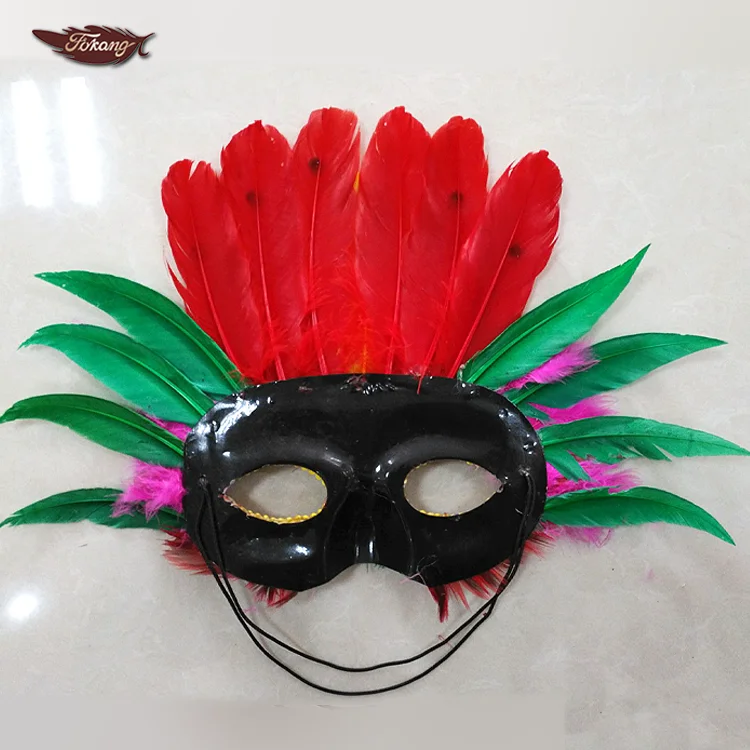 非常美丽的设计节日狂热巴西狂欢节面具为女孩