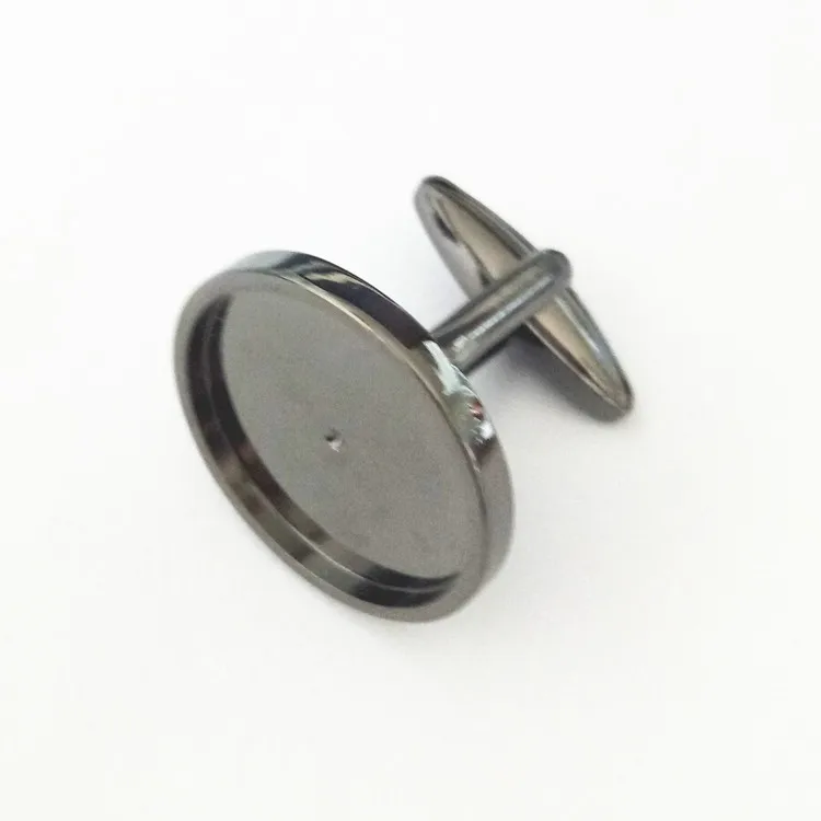 Custom DIY cuff links  coin holder stainless steel cufflink blanks.jpg