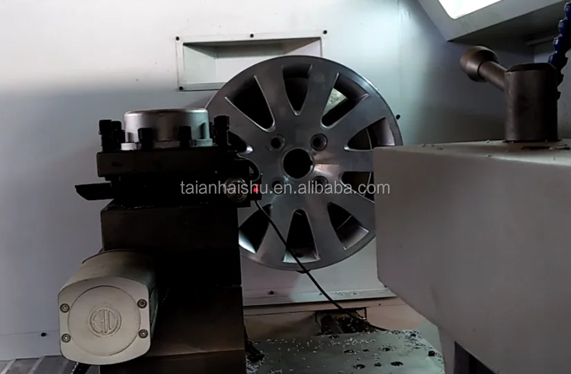 Ck6180w Awr2840 Diamond Cnc Wheel Lathe Cut Machine From Taian Haishu Buy Wheel Cnc Lathe