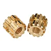 injection molding embedded nut parts knurled copper insert