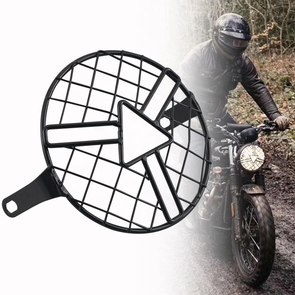 Motorcycle Parts Metal Mesh Grill Headlight Protector Guard Cover For Triumph Bobber