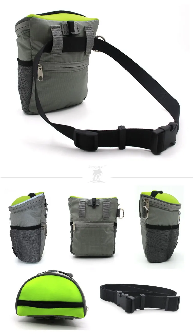 Waterproof Nylon Dog Waste Bag With Dispenser For Carrying Dog Food