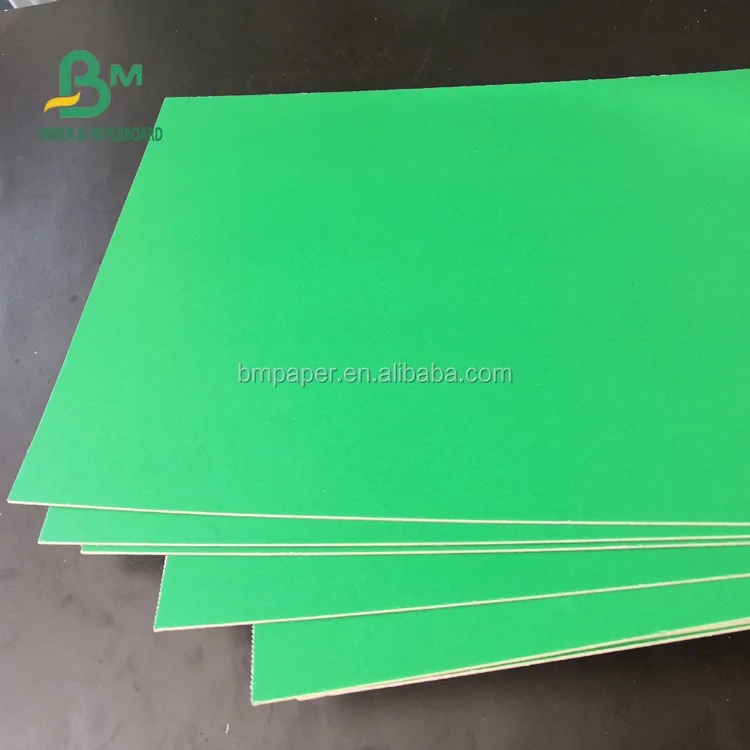 Fsc Certified High Quality Laminated Green Chipboard 1mm 2mm 3mm Thick