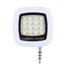 2017 Best Selling Mobile Phone Camera External Flash 16 LED Fill Light Night Using Selfie Enhancing Flash Light For IPhone 8