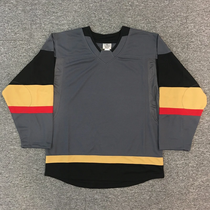 Ice Hockey Shirts Any Logo Sublimation Golden Custom Hockey Jersey