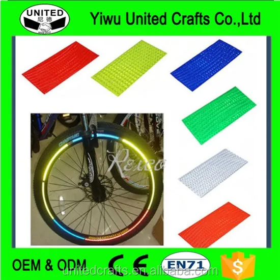 Reflective Stickers Motorcycle Bicycle Reflector Security Wheel Rim Tape