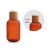high end 24/410 real bamboo Disc Top Cap for serum lotion shampoo bottle