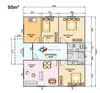 prefabricated modular 3 bedroom house plans design