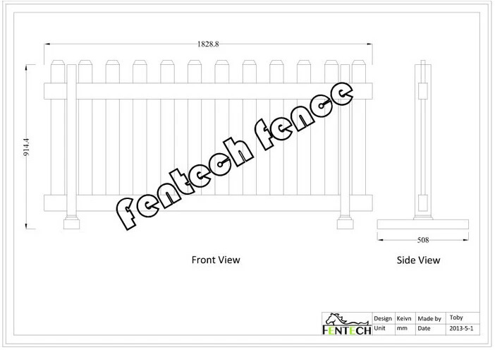 Uv Proof Pvc Event/Removable Fence