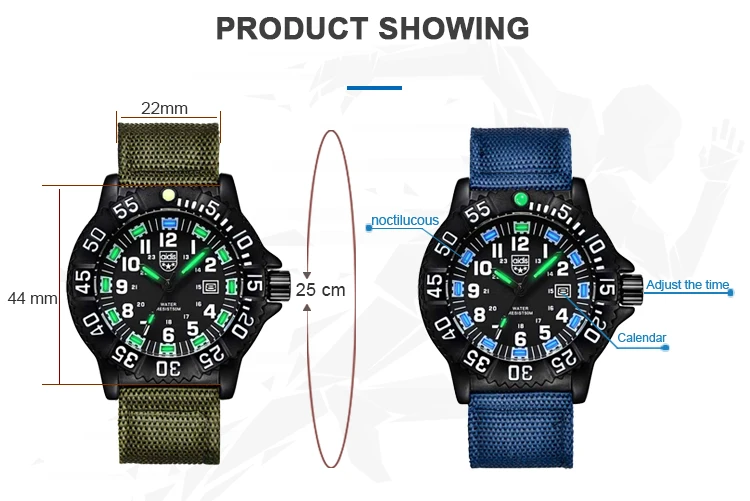 Addies Chronograph Branded Watch Quartz Watch Minimalist OEM Sports Wrist Mens Watch