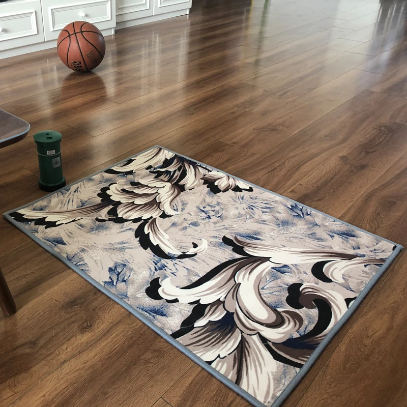 区域rugs2.6 * 4 英尺大的现代花卉平绒地毯超柔软防滑地毯卧室客厅