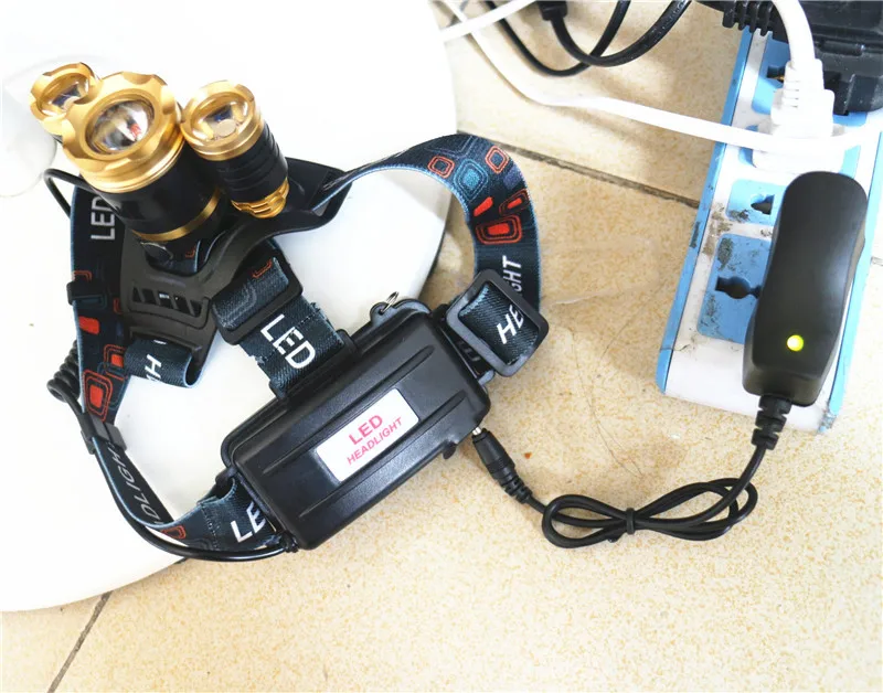 10000lm XML 3T6 Outdoor lighting Rechargeable Led Headlight Lantern ZOOM Headlamp Light +218650 Battery +Car AC Charger +USB 12.jpg