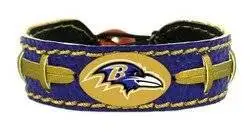 Baltimore Ravens Team Color Football Bracelet