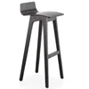 Nordic high cashier bar chair Solid wood retro bar stool
