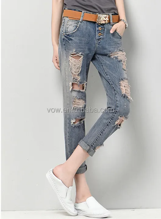 damage jeans for girl online